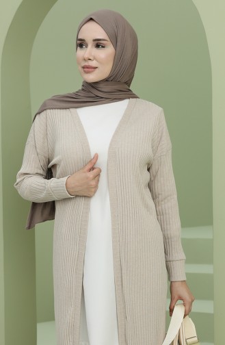 Beige Strickjacke 2008-04