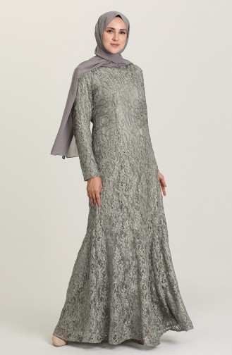 Habillé Hijab Gris 3005-02