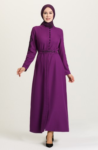 Purple Hijab Dress 2220-03