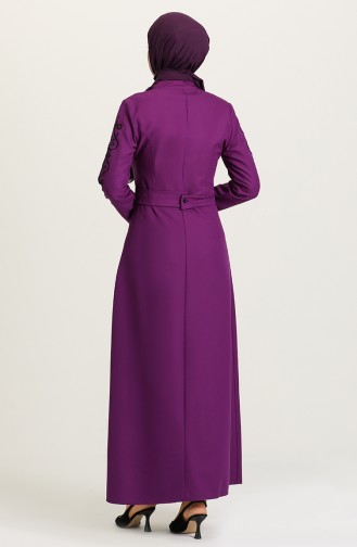 Purple Hijab Dress 2220-03