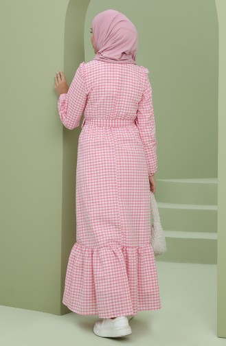 Pink Hijab Dress 5050-04