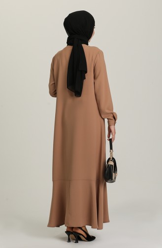 Camel Hijab Dress 1MY1030120003-01