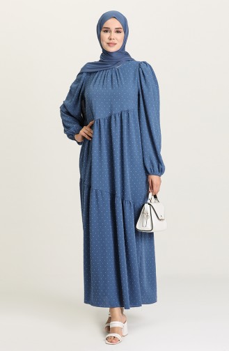 Robe Hijab Indigo 1021105ELB-01
