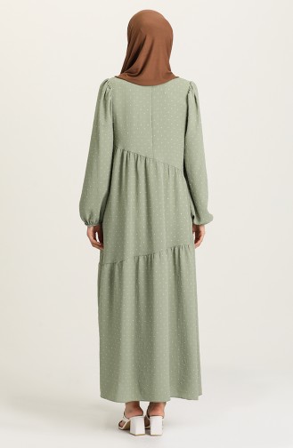 Sea Green Hijab Dress 1021105ELB-04