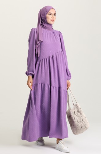 Violet Hijab Dress 1021105ELB-05