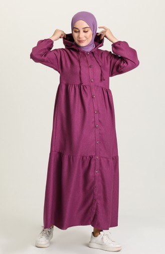 Lila Hijab Kleider 22K8432-02