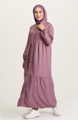 Powder Hijab Dress 22K8432-06