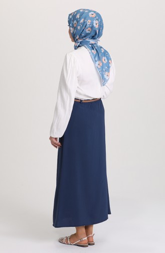 Navy Blue Skirt 1010041ETK-13