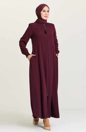 Claret red Abaya 0068A-05