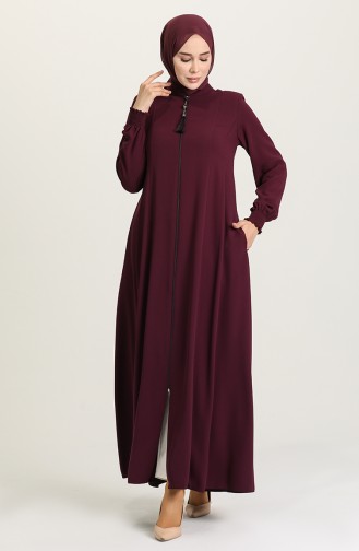 Claret red Abaya 0068A-05