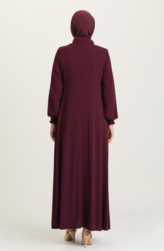 Claret red Abaya 0068A-05