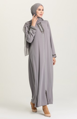 Gray Abaya 3001-05