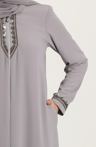 Gray Abaya 3001-05