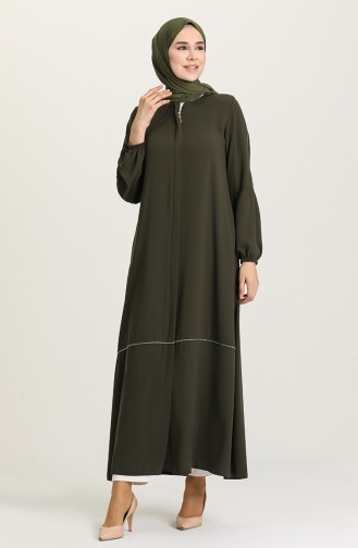 Khaki Abaya 5012-03