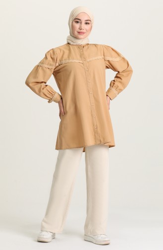 Beige Overhemdblouse 2008-02