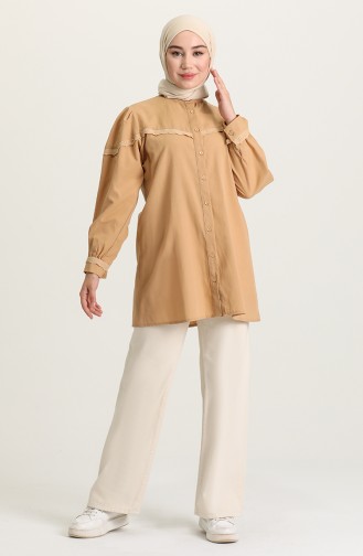 Beige Overhemdblouse 2008-02