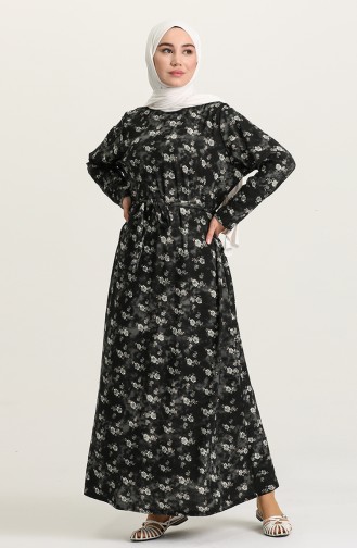 Black Hijab Dress 4575AF-01