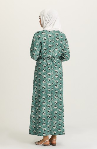 Sea Green Hijab Dress 4575AF-03