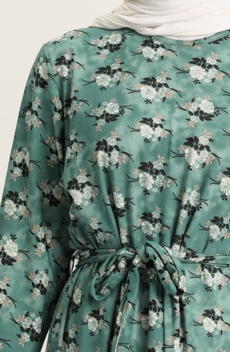 Sea Green Hijab Dress 4575AF-03