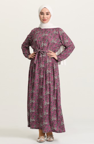 Lilac Hijab Dress 4575AG-01