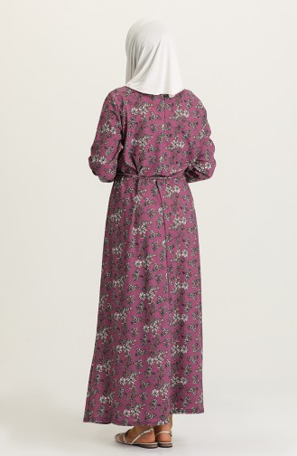 Lilac Hijab Dress 4575AG-01
