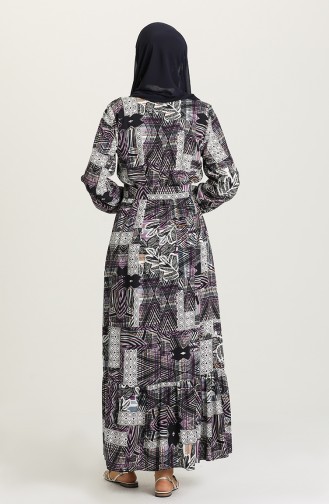 Purple Hijab Dress 2212-03