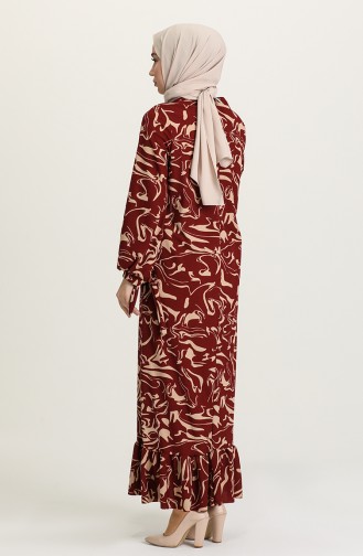Robe Hijab Bordeaux 15029A-02