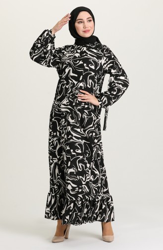 Robe Hijab Noir 15029A-03