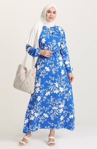 Robe Hijab Blue roi 1441-03