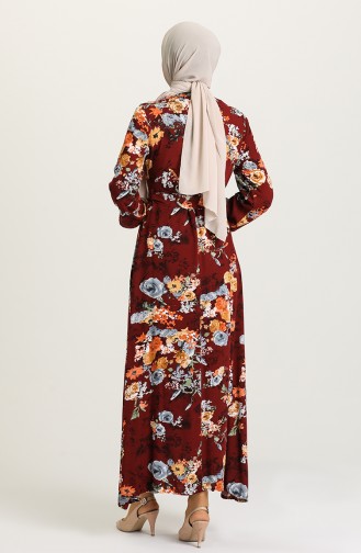 Robe Hijab Bordeaux 1441-05