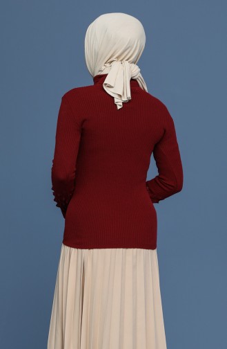 Weinrot Pullover 7308-06