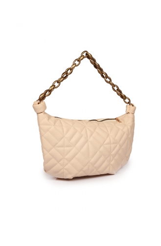 Beige Schultertasche 78Z-12