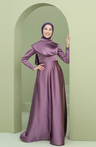 Lila Hijab-Abendkleider 4832-06