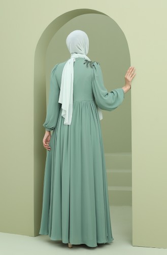 Habillé Hijab Vert noisette 1111-02