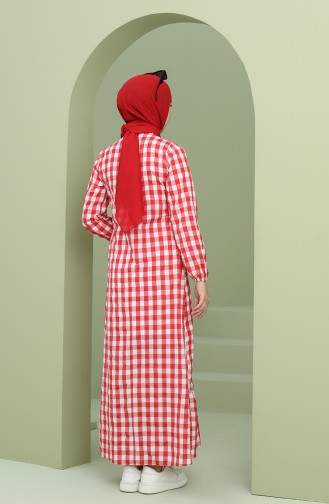 Robe Hijab Rouge 5011-01