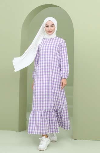 Lilac İslamitische Jurk 5011-02
