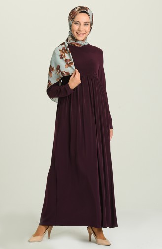 Zwetschge Hijab Kleider 8010-03