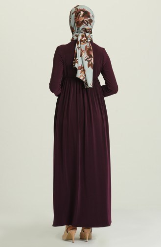 Zwetschge Hijab Kleider 8010-03