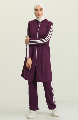 Lila Jogginganzüge 1018-10