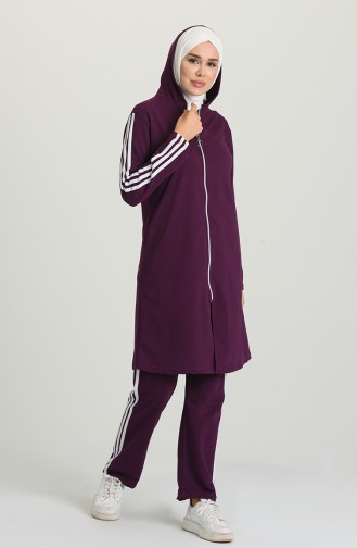 Lila Jogginganzüge 1018-10