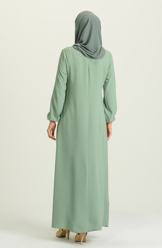 Robe Hijab Vert noisette 5019-01