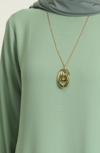 Green Almond Hijab Dress 5019-01