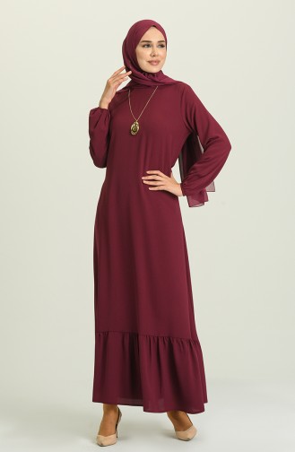 Robe Hijab Cerise 5019-02