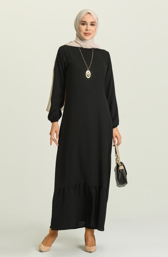 Black İslamitische Jurk 5019-04