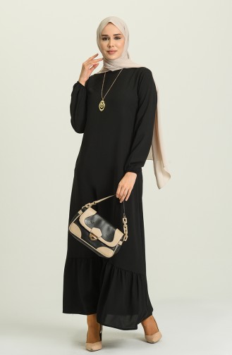 Robe Hijab Noir 5019-04