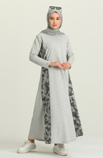 فستان رمادي 1662-03