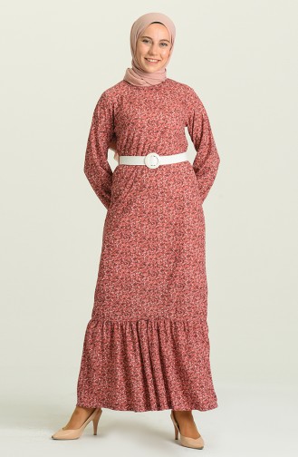 Dusty Rose Hijab Dress 2MY1030120056-0