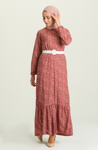 Dusty Rose Hijab Dress 2MY1030120056-0