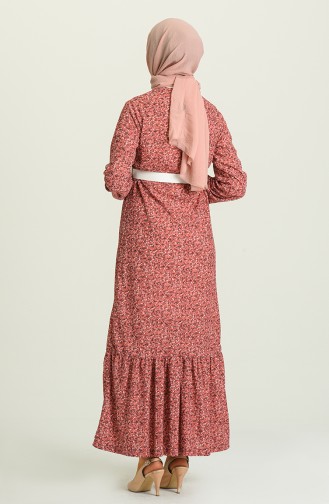 Dusty Rose Hijab Dress 2MY1030120056-0