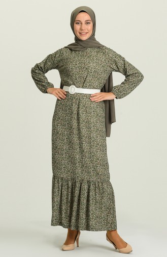 Green Hijab Dress 2MY1030120056-0